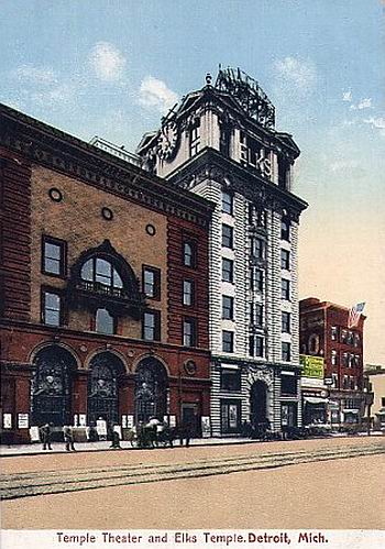 Temple Theatre - Old Post Card